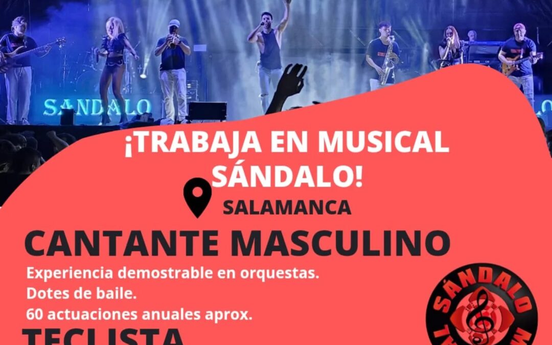¿Te gustaría formar parte de Musical Sándalo? ¡Estamos buscando nuevos talentos!